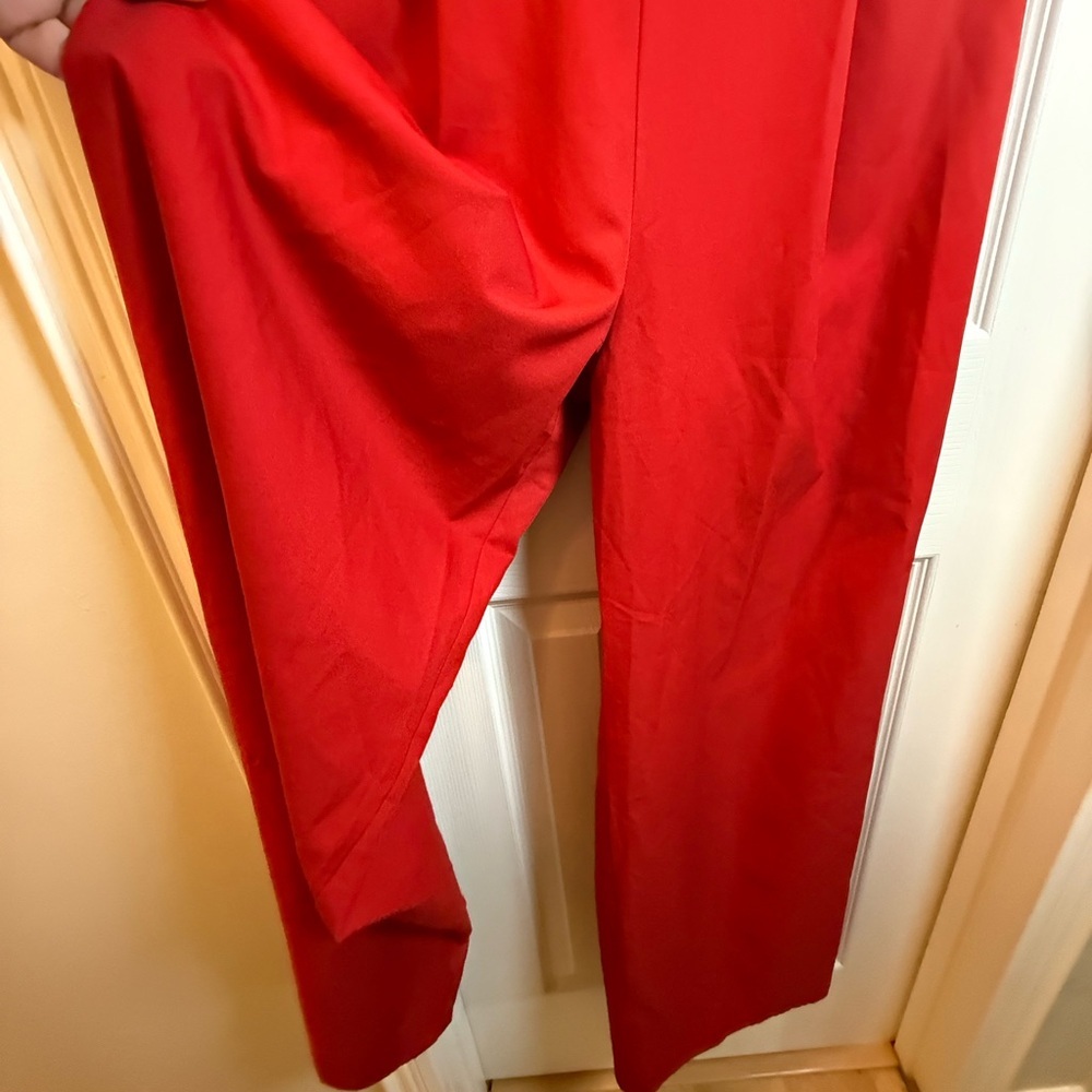 Chic Red Miami Jumpsuit #resort-wear #cruise #bachelorette party #FESTIVE - Picture 2 of 11